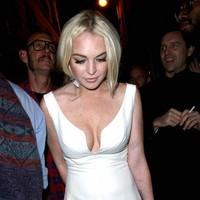 Lindsay Lohan Upskirt Wardrobe Malfunction while leaving Rasputin nightclub | Picture 91910
